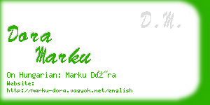 dora marku business card